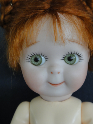 Tête De Poupée En Biscuit – Reproduction Kestner Moule 221 – Taille 10 – Porcelaine