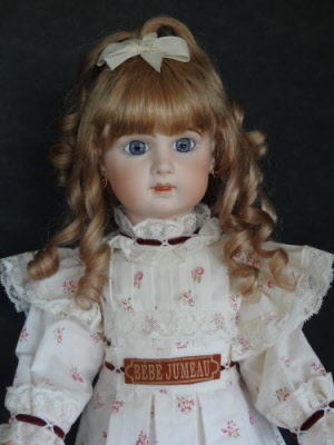 POUPÉE ANCIENNE À tête en porcelaine, jumeau, no bru, sfbj, gaultier